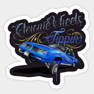 Chrome Wheels Tippin Sticker